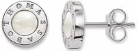 Paar Ohrstecker THOMAS SABO "Classic Wei&szlig;", silber (silberfarben, wei&szlig;, wei&szlig;),