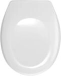 WC-Sitz WENKO "Bergamo", wei&szlig;, B:37,2cm L:44cm, Duroplast, Edelstahl, WC-Sitze,