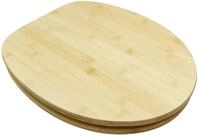 WC-Sitz ADOB "Bambus", braun (hellbraun), B:37cm H:5,8cm L:44,5cm, Holz teilmassiv,