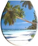 WC-Sitz ADOB "Koh Samui", bunt (blau, bunt), B:37cm H:5cm L:44cm, Duroplast,