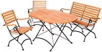 Garten-Essgruppe MERXX "Schlo&szlig;garten", beige (natur), Sitzm&ouml;bel-Sets,