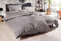 Bettw&auml;sche PRIMERA "Uni Luxus-Satin in Gr. 135x200, 155x220 oder 200x200 cm", grau