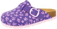 Pantolette LICO "Pantolette Bioline Clog Kids", Damen, Gr. 28, lila, Synthetik,