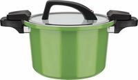 Dampfgartopf GSW "Ceramica green", gr&uuml;n, H:22cm &Oslash;:24cm, T&ouml;pfe, Dampfgartopf,