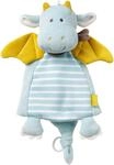 Schmusetuch FEHN "Little Castle, Drache Deluxe", Baby, blau, Jersey, Softvelour,