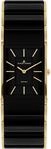 Keramikuhr JACQUES LEMANS "Dublin", gold (schwarz, goldfarben), Armbanduhren, Damen,