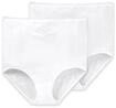 Slip SCHIESSER "Slip Cotton Essentials 2er Pack", Damen, Gr. S, wei&szlig;, Obermaterial: