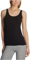 Tanktop SCHIESSER "Luxury", Damen, Gr. 38, schwarz, Rippware, Obermaterial: 100%
