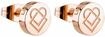 Paar Ohrstecker LIEBESKIND BERLIN "Keep loving", rosa (ros&eacute;goldfarben), Ohrringe,