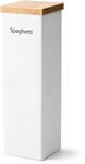 Vorratsdose CONTINENTA, wei&szlig;, B:10cm H:34cm L:10cm, Keramik,