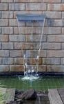 Wasserfall UBBINK "NIAGARA LED 30", silber (silberfarben), Edelstahl, Wasserspiele,