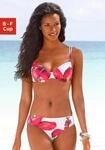 B&uuml;gel-Bikini LASCANA, Damen, Gr. 34, Cup B, bunt (wei&szlig;, bedruckt), Polyamid,