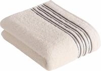 Badetuch VOSSEN "Cult de Luxe", wei&szlig;, B:67cm L:140cm, Walkfrottee, Walkfrottee,