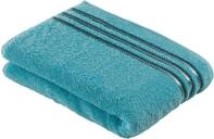 Badetuch VOSSEN "Cult de Luxe", blau (light azure), B:67cm L:140cm, Walkfrottee,