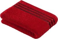 Badetuch VOSSEN "Cult de Luxe", rot (purpur), B:67cm L:140cm, Walkfrottee,