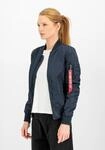 Bomberjacke ALPHA INDUSTRIES "MA-1 TT Light Slim W", Damen, Gr. XS, blau (rep.blau),