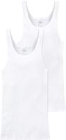 Unterhemd SCHIESSER "Unterhemd 2er Pack", Herren, Gr. M, N-Gr, wei&szlig;, Obermaterial: