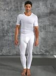 Lange Unterhose SCHIESSER, Herren, Gr. 10, 1 Stk., wei&szlig;, 100% Baumwolle, Unterhosen