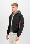 Bomberjacke ALPHA INDUSTRIES "MA-1 VF Vintage Fit 59", Herren, Gr. S, schwarz,