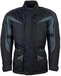 Motorradjacke ROLEFF "Cologne" Gr. L, silber (schwarz, silberfarben), Jacken, L,