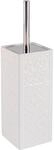 WC-Garnitur WENKO "Cordoba", wei&szlig;, B:9,5cm H:35cm &Oslash;:9,5cm, Keramik,