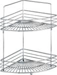 Eckregal WENKO "Milano", silber (chrom), B:22cm H:37cm T:31,5cm, Stahl, Regale,