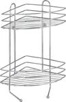 Duschablage WENKO "Exclusiv 2 Etagen", silber (chrom), B:30,5cm H:43cm T:23cm, Stahl,
