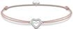 Armband THOMAS SABO "Little Secret Herz", rosa (silberfarben, beige, wei&szlig;, wei&szlig;),