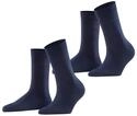 Socken ESPRIT "Basic Easy", Damen, Gr. 35-38, blau (marine), Baumwollmischung,