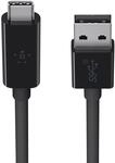 BELKIN USB-Kabel "USB 3.1 SuperSpeed+ Kabel, USB-C auf USB-A, 1m", schwarz, 100cmcm,