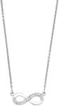 Kette mit Anh&auml;nger AMOR "Infinity / Unendlichkeitsschleife", silber (silber,...