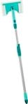 Bodenwischer-Set LEIFHEIT "Bath Cleaner micro duo Telescope 125", blau (t&uuml;rkis,