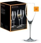 Champagnerglas NACHTMANN "Champagnergl&auml;ser ViNova 280 ml 4er Set transparent", bunt