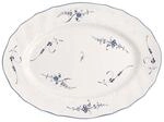 Servierplatte VILLEROY & BOCH "Platte Vieux Luxembourg 35 x 27 cm wei&szlig;-blau", bunt