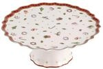 Servierplatte VILLEROY & BOCH "Kuchenplatte auf Fu&szlig; Toy's Delight &oslash; 21 cm bunt",