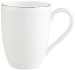 Becher VILLEROY & BOCH "Becher mit Henkel Anmut Platinum No. 1 300 ml wei&szlig;", wei&szlig;,