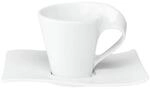 Tasse VILLEROY & BOCH "Espressotasse mit Untertasse NewWave 80 ml wei&szlig;", wei&szlig;, 1