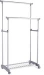 Kleiderst&auml;nder ZELLER PRESENT, silber (silberfarben), B:83cm H:170cm T:43cm,