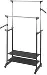 Kleiderst&auml;nder WENKO "Modell All Inn", silber (schwarz, silberfarben), B:89,5cm