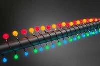 KONSTSMIDE LED-Lichterkette, schwarz, Dioden 80 Stk. Flammen 80 Stk., Gesamtl&auml;nge