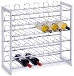 Flaschenregal ZELLER PRESENT, wei&szlig;, B:68cm H:63cm T:26,5cm, Metall, Regale,