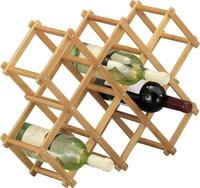 Weinregal ZELLER PRESENT "Bamboo", beige (natur), B:54cm H:38cm T:14,5cm, Bambus,