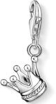 Charm-Einh&auml;nger THOMAS SABO "Krone", silber (silberfarben), Charms, Damen, Silber