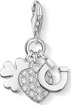 Charm-Einh&auml;nger THOMAS SABO "Gl&uuml;ck", bunt (silberfarben, wei&szlig;, wei&szlig;), Charms,