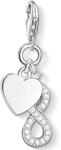 Charm-Einh&auml;nger THOMAS SABO "Herz mit Infinity", bunt (silberfarben, wei&szlig;, wei&szlig;),