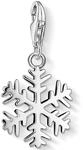 Charm-Einh&auml;nger THOMAS SABO "Schneeflocke", silber (silberfarben), Charms, Damen,