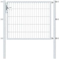 Zauneinzelt&uuml;r ALBERTS "Flexo", silber (silberfarben), B:125cm H:100cm, Stahl, Tore,