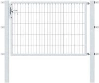 Zauneinzelt&uuml;r ALBERTS "Flexo", silber (silberfarben), B:150cm H:100cm, Stahl, Tore,
