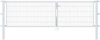 Zaundoppelt&uuml;r ALBERTS "Flexo", silber (silberfarben), B:350cm H:100cm, Stahl, Tore,
