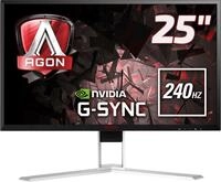 AOC Gaming-Monitor "AG251FG", Energieeffizienz: G, schwarz (schwarz, rot), B:56,67cm